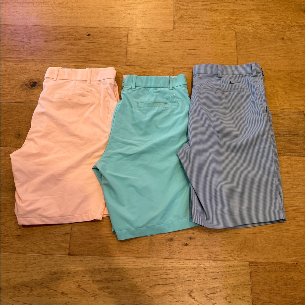 Nike Men's Golf Shorts Set - Pink, Mint, Blue